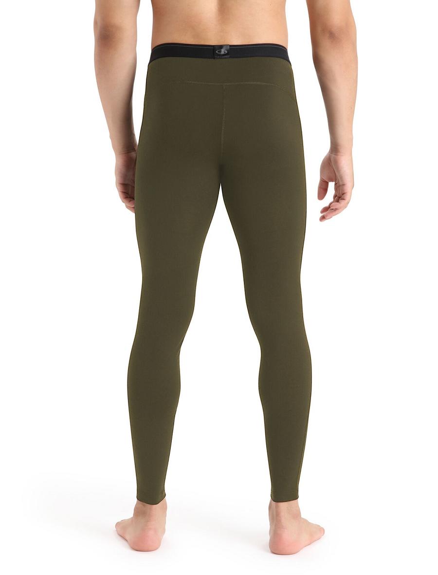 Loden Men's Icebreaker Merino 200 Oasis with Fly Leggings | USA 1131EBCX